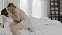 handsome young 18+ lesbians dive into muff and rimjob passionately