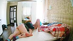 Chubby bbw milf bent over for doggystyle ball licking afternoon fuck.