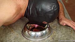 Cuckold gets dominated and screwed in brutal femdom session