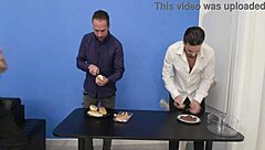 Horny food critic Julia North in intense double penetration