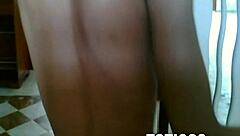 Fine dominican girl with glasses strips naked on webcam 😍