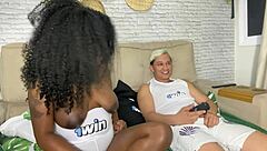 My naughty neighbor lost the bet and had to pay with her body