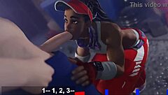 Street fighter Cammy White in a hardcore scene