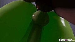 Beautiful women brutally fuck a transsexual queen in 3D anime