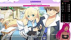 Vtuber Lewdneko's latest anime porn adventure with creampie scene