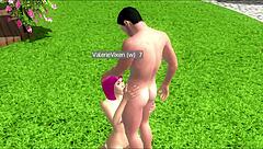 Can Valerie Visxen handle deepthroat and assfucking in threesome?