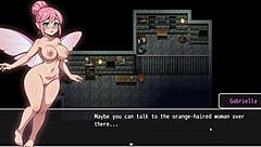 Cute Naked Fairy Stuck In Prison Key Hole!