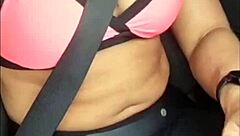 Blonde Slut Fingers Clit To Orgasm In Car