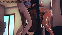 Yaoi Femboy Makes Boyfriend Cum In Ass Mouth And Face