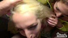 Watch Liz Rainbow And Venom Evil Suck Monster Cock Sloppily!