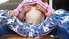 Hot teen neighbor's morning spank and handjob compilation