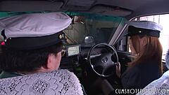 Watch Submissive Japanese Slut Swallow Cum in Car!