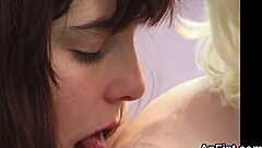 Are these slutty lezzies stretching anals?