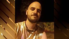 Gay guys sucking cocks outdoors during Seville pride event