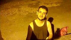 Gay guys sucking cocks outdoors during Seville pride event