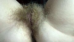 10 minutes of hairy pussy admiration big bush closeup