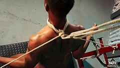 Boy, you're getting fucked rough in this dungeon by a muscular black bodybuilder