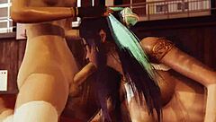 pokemon triple futa threesome with nessa hilda bea