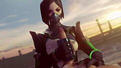 Milf with Big Ass Plays Viper Game in Hardcore Action