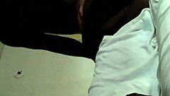 Chocolate ebony BBW with big ass takes backshots.