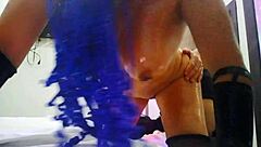 Skinny busty girl demands oil on tits and ass!