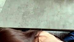 Can this petite girl handle riding that huge cock?