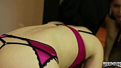 Belle Noire in Classy Nylons Leads Hardcore Group Banging with Milf Big Tits