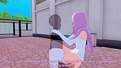 3D animated wedding dress wearing Sakura in the Koikatsu game
