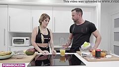 Hardcore Amateur Blonde Latina BUSTY BIG BOOBS And BIG ASS ROUGH SEX With Her Muscled BIG COCK Personal Trainer