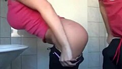 chubby girlfriend sucks cock for milf facial