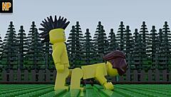 Lego porn features anal, blowjob, pussy licking in wild 3D action