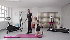 Hardcore Amateur Blonde Latina BUSTY BIG BOOBS And BIG ASS ROUGH SEX With Her Muscled BIG COCK Personal Trainer