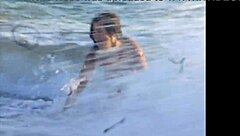 Naked Brunette Masturbates Horny Pussy On Public Beach!