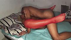 João eats the big ass of the hot black woman bareback.