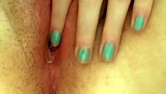 Chubby British Whore Fucks Her Cunt Hard with Dildo