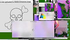 Twink fucked bareback on webcam desk