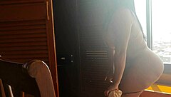 Step-sister with nice ass in action