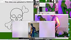 Twink fucked bareback on webcam desk