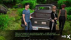 Fat alien fucks redhead on dining room table