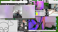 Twink fucked bareback on webcam desk