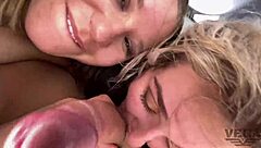 latina babe in fishnet stockings gets roughly banged in group anal assfucking with blowjob and oral sex