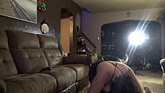 Intense creampie with pregnant milf in hardcore sex session