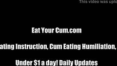 watching you eat your own cum turns me on in bdsm