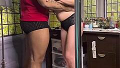 Slut sucks boyfriend's cock deepthroat and shouts his name