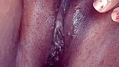 Cumshot and pussy licking orgasm in doggy style