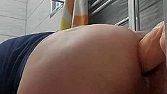 Amateur gay's anal toy play