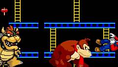 bowser and donkey kong take on mario in a hot furry battle