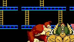 bowser and donkey kong take on mario in a hot furry battle