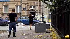 Beautiful brunette seductress uses rimjob to arouse her man in fantasy