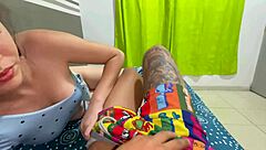 My sweet stepsister sleeps on my legs and I fuck her